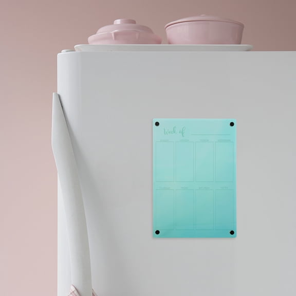 ELAYARD Magnetic Dry Erase Board for Refrigerator - Reusable Acrylic Planner for Office, Kitchen, Home Organization