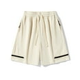 thumbnail image 2 of Erwazi Men's Sweat Shorts Drawstring Waist Summer Casual Relaxed Fit Joggers Sports SweatShorts with Zip Pockets, 2 of 4