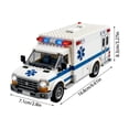 thumbnail image 2 of Ambulance Building Blocks Toy, Emergency Rescue Vehicle Model Kit, STEM Learning Creative Play, DIY Construction Toy for Teens, Gift for Adults, 2 of 6