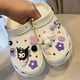 thumbnail image 2 of Sanrio-Charms de zapatos de Anime Kuromi Cinnamoroll, sandalias de Hello Kitty, ajuste de melodía, hebilla, decoración, conjunto de regalos para niños, 2 of 4