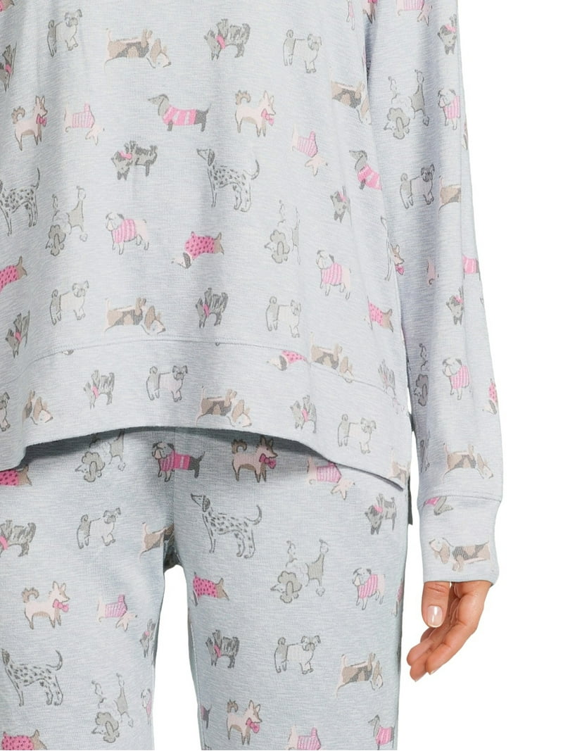 Secret Treasures Women's and Women's Plus Long Sleeve Top, Joggers