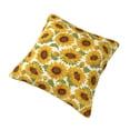 thumbnail image 2 of Rateoe Sunflowers Pattern Throw Pillow Cover Premium Pillow Stuffer Sham Square for Decorative Cushion Bed Couch Sofa(Pillow insert not included), 2 of 8