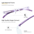 thumbnail image 2 of 8 Pack Reading Glasses, Blue Light Blocking Computer Reading Glasses for Women and Men, Anti Glare Lightweight Readers (4 Purple+4 Brown,+3.00), 2 of 5