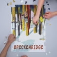 thumbnail image 3 of Breckenridge, Colorado, Colorful Skis (1000 Piece Puzzle, Size 19x27, Challenging Jigsaw Puzzle for Adults and Family, Made in USA), 3 of 4