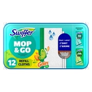 Swiffer Mop & Go Wet Refills, Gain, 12 Count