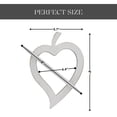 thumbnail image 3 of Evideco French Home Goods Fjord Heart White Curtain Tiebacks 2 Count, 3 of 9