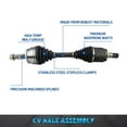 thumbnail image 2 of Bodeman Front Left/Driver Side CV Axle Drive Shaft Assembly for 2005-2009 Land Rover LR3/ 2010-2013 Land Rover LR4/ 2006-2013 Land Rover Range Rover Sport, 2 of 7