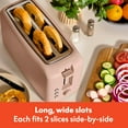 thumbnail image 2 of Toaster Bella de 4 rebanadas, delgada, ranura larga, 1400 W, con bandeja para migas, 2 of 7
