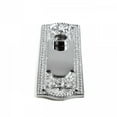 thumbnail image 4 of Renovators Supply Door Back Plate 7 1/4" Brass Escutcheon Cover Ornate Doorplate with Chrome Finish, 4 of 7