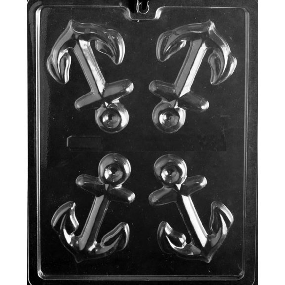 Grandmama's Goodies N068 Anchor Chocolate Candy Soap Mold with Exclusive Molding Instructions
