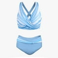thumbnail image 4 of Swimsuit for Women Bikini Women's Fashionable Two Color High Waisted Bikini Two Piece Swimsuit, 4 of 4