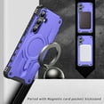 thumbnail image 6 of Designed for Samsung Galaxy S25 Plus - Compatible with MagSafe Support Wireless Charging Rugged Shockproof Anti-Slip Military Grade Protective Phone Cover for Samsung Galaxy S25 Plus, Purple, 6 of 7