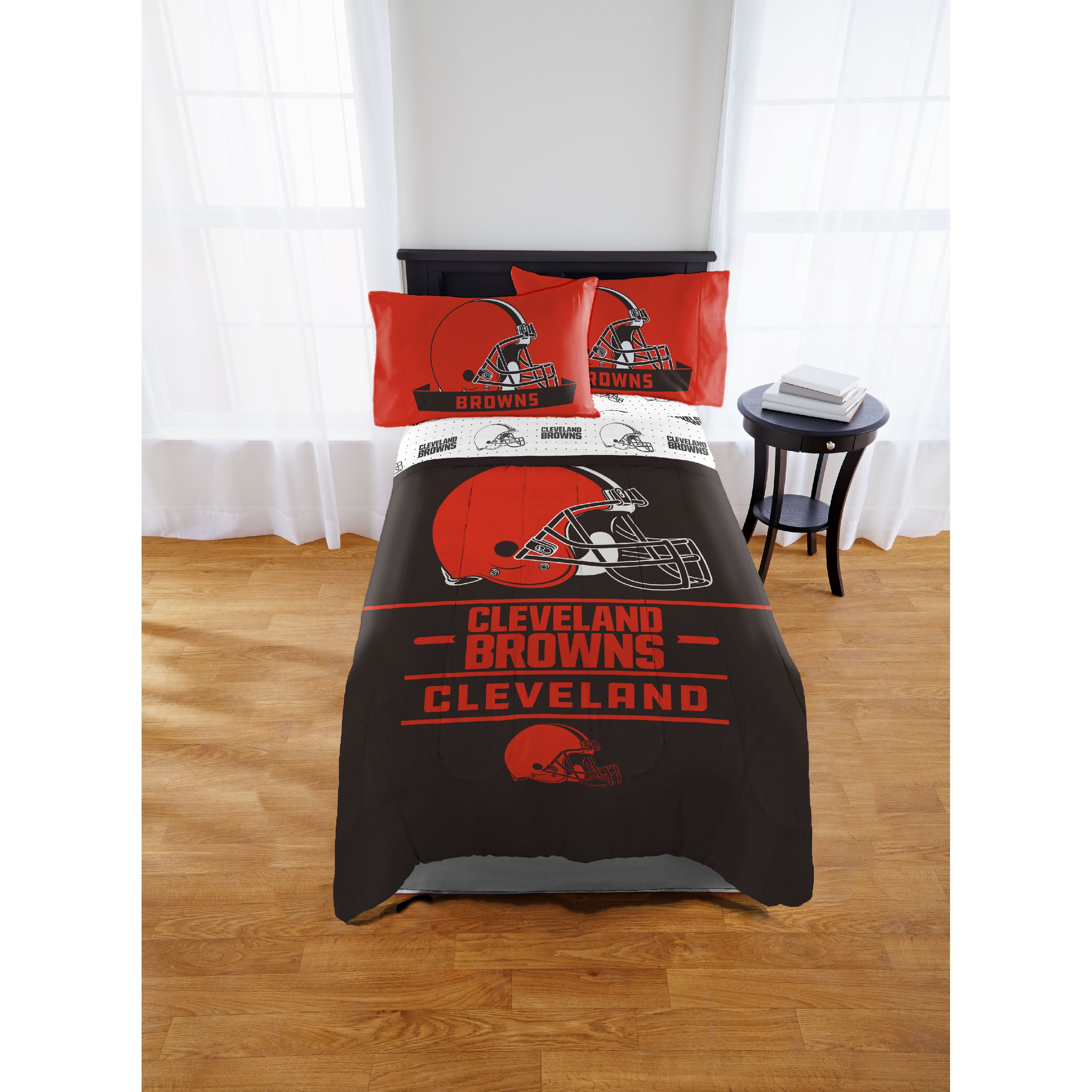 Nfl Cleveland Browns Monument Twin Full Comforter Set 1 Each