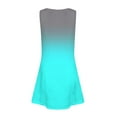 thumbnail image 6 of LTTVQM Dresses for Girls 2025 Casual Sleeveless Sundress Beach Gradient Tank Dresses Fashion Crew Neck Midi Dresses with Pockets Sky Blue 9-10, 6 of 7