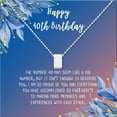 thumbnail image 2 of Anavia Happy 40st Birthday Gifts Stainless Steel Fashion Necklace Birthday Card Jewelry Gift for Her, Birthday Gift for Mom-[Silver Cube, Blue-Orange Gift Card], 2 of 3