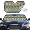 thumbnail image 2 of Kdxio Traditional Tribal Aztec1 Print Windshield Sun Shade,UV Rays and Sun Heat Protection,Sunshade for Car Windshield,Car Shade Front Windshield - Medium, 2 of 6