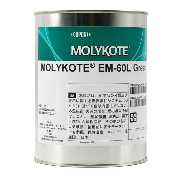 Molykote EM-60L Lubricant Grease 1kg Plastic Component Metal Electrical Appliances Automobile Lubrication White Long Service Life from Dow Corning