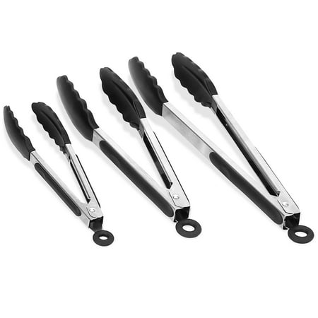 

iMountek 3Pcs Kitchen Tong Set Cooking Food Tongs Silicone Tips Stainless Steel