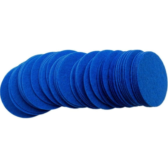 Playfully Ever After 2 Inch Blue 58pc Stiff Felt Circles