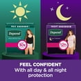 thumbnail image 6 of Depend Night Defense Incontinence Underwear for Women, Adult Diapers, XL, 20 Count, 6 of 11