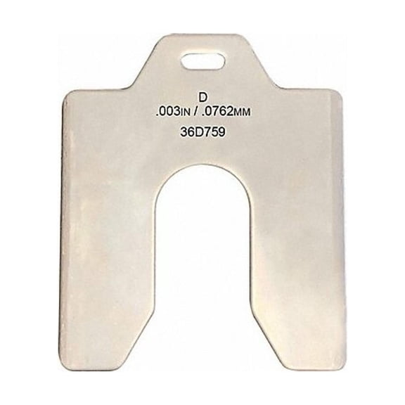 Manufacturer Varies Slotted Shim 5 x 5" x 0.003", Pk20 36D759
