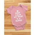 thumbnail image 5 of Tstars Boys Unisex Nurse Shirts Mothers Baby Shower Gift Keep Calm My Mom Is a Nurse Gift for Mommy Nurse Gifts Cute Newborn Party Baby Shower Bodysuit, 5 of 6