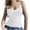 *1-White, variant on Women's Lace Trim Ribbed Camisole , Ladies' Sleeveless Square Neck Tank Top , Form Fitting Cami Tops For Women,Black,S-2XL