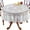 White, variant on STAOEDU Round Green Lace Tablecloth. - for 4 People Table Seating