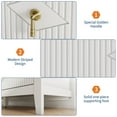 thumbnail image 4 of Danolapsi 6-Drawer Wood Dresser for Bedroom, Modern Chest of Drawers, 54 Inch Fluted Dresser,Storage Organizer Cabinet for Living Room, Hallway, Entryway, 4 of 6