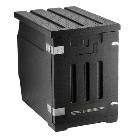 KFFKFF Food Pan Insulator, 82 Qt Catering Hot Box, LLDPE Food Carrier with Dual Clasps, Front Entry Warming Container for Eatery, Cafeteria, and more.