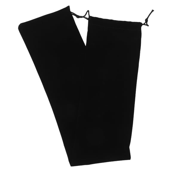 LOLIPPYY Black Drawstring Instrument Bag Pouch for Flute Clarinet Recorder Storage and