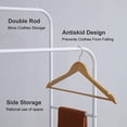 thumbnail image 4 of Clothes Rack Heavy Duty, Double Pole Multi-functional Bedroom Clothing Rack, 4 of 7