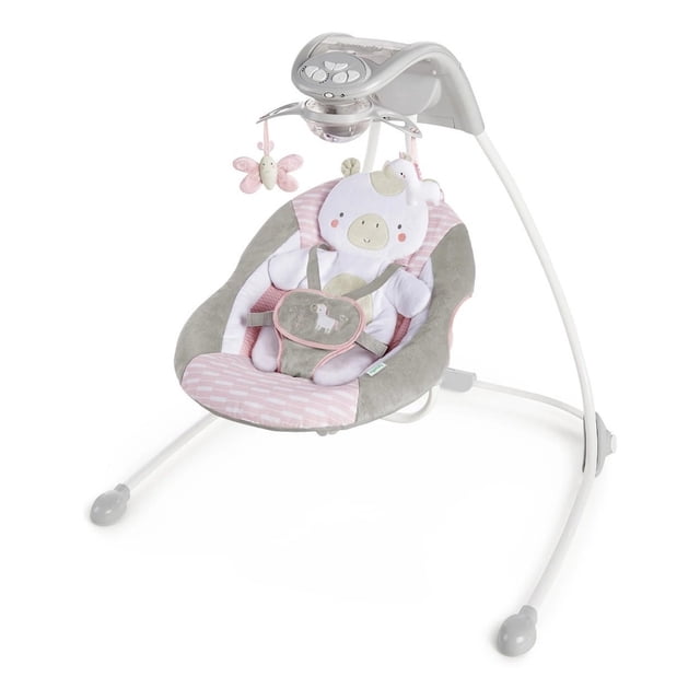 Columpio Mecedor Ingenuity Inlighten Musical Luz Movil Flora The Unicorns