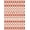 Red, Pattern 11, variant on ODIKA 4'x6' Blue Beige Geometric Handwoven Design Washable Area Rug Intricate Viscose Cotton Patterned Motif Non-Slip, Chair-Friendly, Flatwoven for Home Office, Under Desk