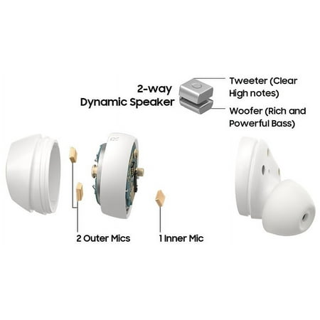 Samsung - Galaxy Buds+ True Wireless Earbud Headphones - White