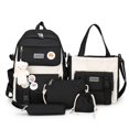 thumbnail image 1 of Crazy Bag Five-piece color matching schoolbag 2022 new girls' backpacks trendy high school student girls' backpacks Japanese style, 1 of 3