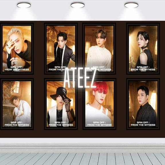Ateez school Backdrop Background Banner Taspestry Wall Decor Birthday Party Supplies Poster Fans