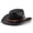 Black-2, variant on Cowboy Hat for Women and Men Western Cowgirl Hats Suede Cowboy Hat for Rodeo, Farming,Traveling,Outdoor Work