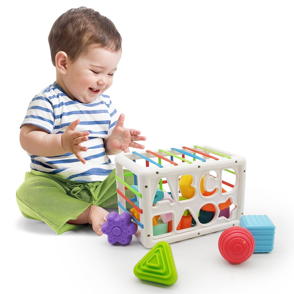 Box Set Baby Montessori Teaching Aids 12pcs Wooden Toy Sound Barrels 