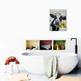 thumbnail image 6 of Sunflower Cows Highland Cow Wall Art Highland Cattle Cute Cow Sunset Windows Pictures Canvas Print Painting Wall Decor Modern Framed Artwork Home Decor for Bathroom Bedroom Living Room 16"x12", 6 of 7