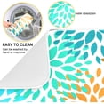 thumbnail image 2 of FREEAMG Summer Flower Pattern Dish Drying Mat for Kitchen Counter,Super Quick Absorbent Composite Sponge Dish Drying Pad,Heat Resistant Non-Slip Rack Tableware Mat, 16x18 Inch, 2 of 7