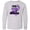 AC-Heather Grey, variant on Inktastic I Wear Purple For My Grandma Lupus Awareness Long Sleeve Youth T-Shirt