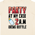thumbnail image 4 of Inktastic Party at My Crib 2 A.m. Bring Bottle Baby Humor Boys or Girls Toddler T-Shirt, 4 of 5
