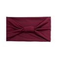thumbnail image 2 of Visland Lady Headband Solid Color Wide High Elasticity Sweat Absorption Head Wrap for Sports, 2 of 7