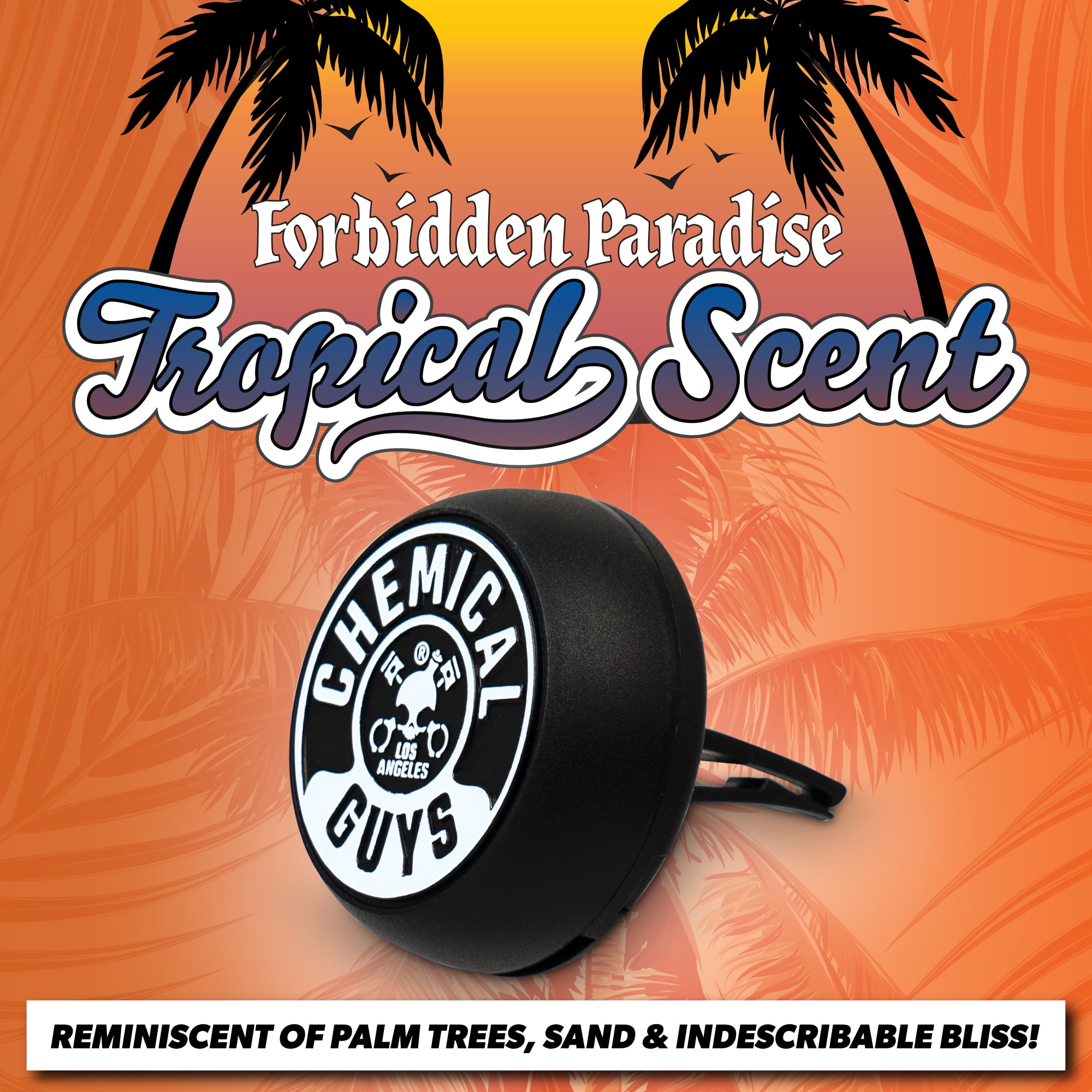 (2 pack) Chemical Guys Tropical Scent Vent Clip Air Freshener, 1 Clip