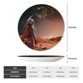 thumbnail image 2 of Easygdp Astronaut On Mars A Bone China Decorative Plate Ceramic Dinner Plates Art Crafts with Display Stand-7in, 2 of 6