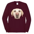 thumbnail image 2 of Wild Bobby, Golden Retriever Cute Gift, Dog Lover, Men Long Sleeve Shirt, Maroon, Large, 2 of 4