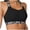 Black, variant on Womens Sports Bras Sexy Crisscross Back Seamless Padded Support Bra Lightweight Breathable Full-Cup Push-Up Yoga Workout Running Underwear