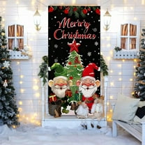 PRETXORVE Christmas Decorations, Christmas Decor, Door Curtain, Suitable for News Year Meeting Winter, Size 78.7 X 35.4 Inches