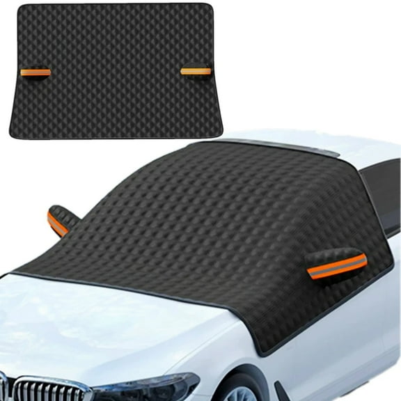 FFORCE Car Windshield Cover Protector Winter Snow Ice Rain Dust Frost Guard Sun Shade for All Cars SUVs Trucks Universal Fit